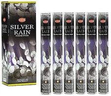 Hem Silver Rain - Box of Six 20 Gram Tubes Incense