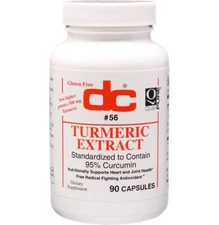 Turmeric Extract 95%  Curcumin 90 capsules Dee Cee Labs  .