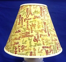 Give Thanks Thanksgiving Christian Blessing Handmade Lampshade Lamp Shade