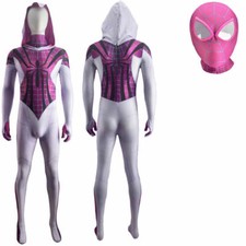 Gwen Stacy Bodysuit Spider Gwen Jumpsuit Cosplay Suit Costume Halloween Adult