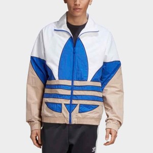 adidas trefoil jacket blue