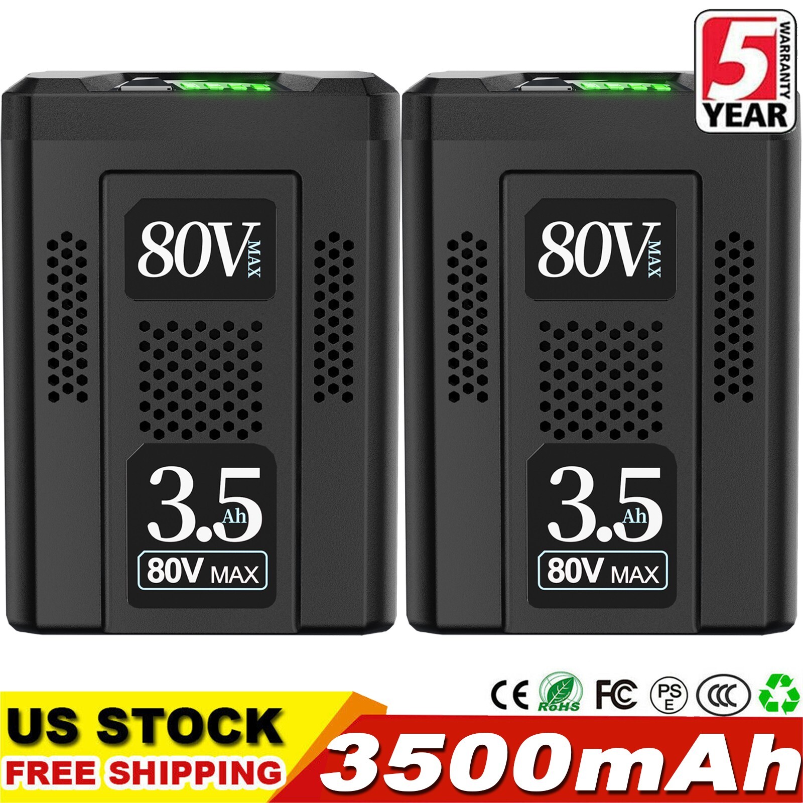 2Pack 3.5Ah For 80V Max Lithium-ion Battery KB3080-06 KB680-06 2910303-RC Tool