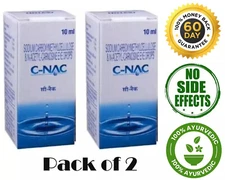 2 Pack C-NAC Eye Drops 10ml N-Acetylcarnosine for Cataract Relief USA Free Ship