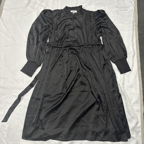 Motherhood Maternity Formal Black Dress Ruffle Evening Shower Wedding Size L