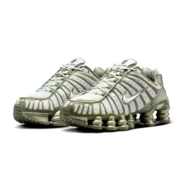 Nike Shox TL Women's Size 6.5 Light Silver/White-Light Army AR3566