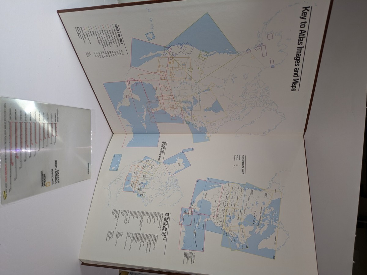 1985 National Geographic Large Atlas Of North America 19