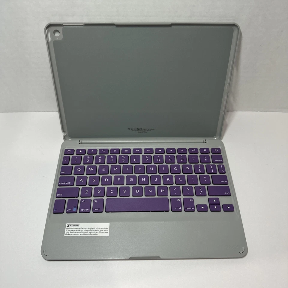 ZAGG iPad Air 2 Bluetooth Funda Folio Ultra Delgada Teclado Estuche Raro Orquídea Foto 4 de 4
