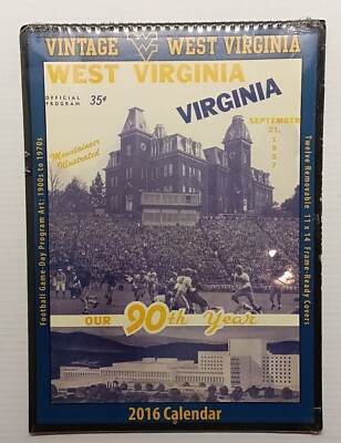 2016 West Virginia Mountaineers Calendar. Still Sealed