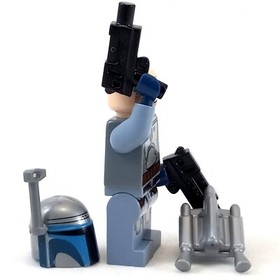 LEGO Star Wars Jango Fett Minifigure in 2013 Episode 2 set 75015 Smile