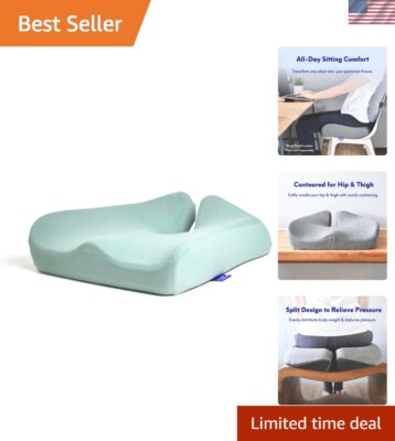 Deluxe Velvet Seat Cushion with Non-Slip Design for Office, Car, and Wheelchair