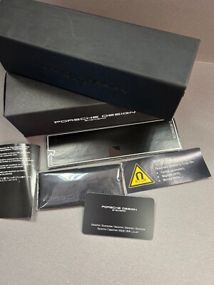 PORSCHE DESIGN EYEWEAR New BLACK CASE + BOX + BOOKLETS + GUARANTEE
