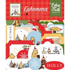 Echo Park Cardstock Ephemera Winnie The Pooh Christmas Icons