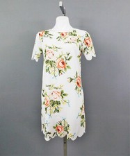 Shein Women's Dress, Size S, White Floral Multicolor, 100% Polyester
