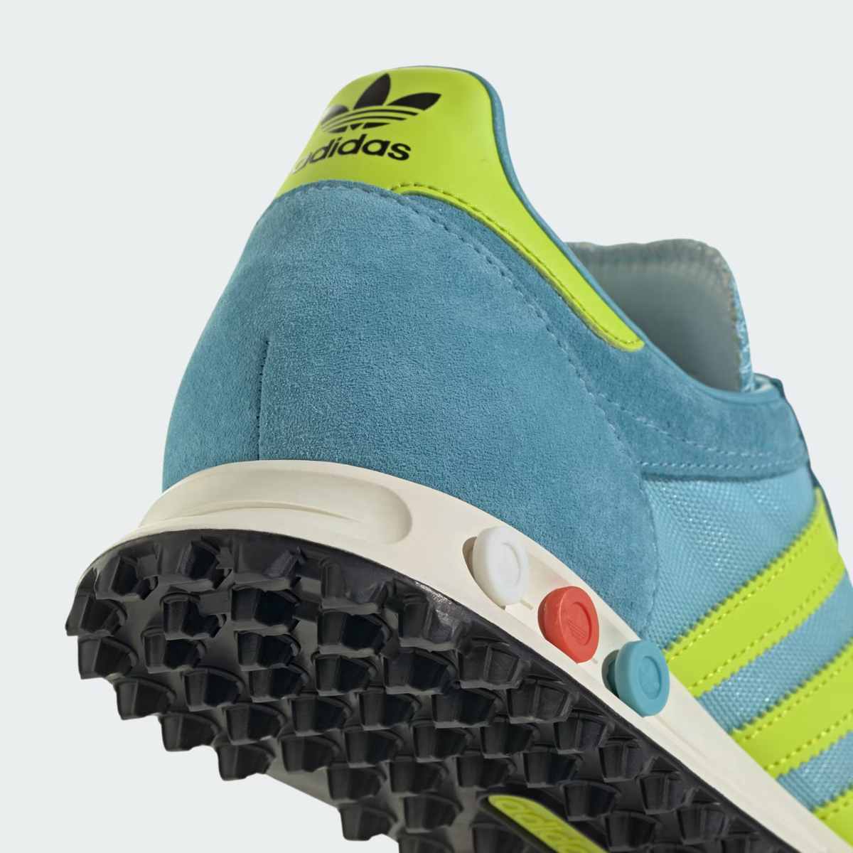 Adidas Originals L.A. Trainer Yellow Blue Suede Sneakers Men\'s Size 8 Adidas La Trainer S Indigo/Yellow/White - Curated Menswear main image 4