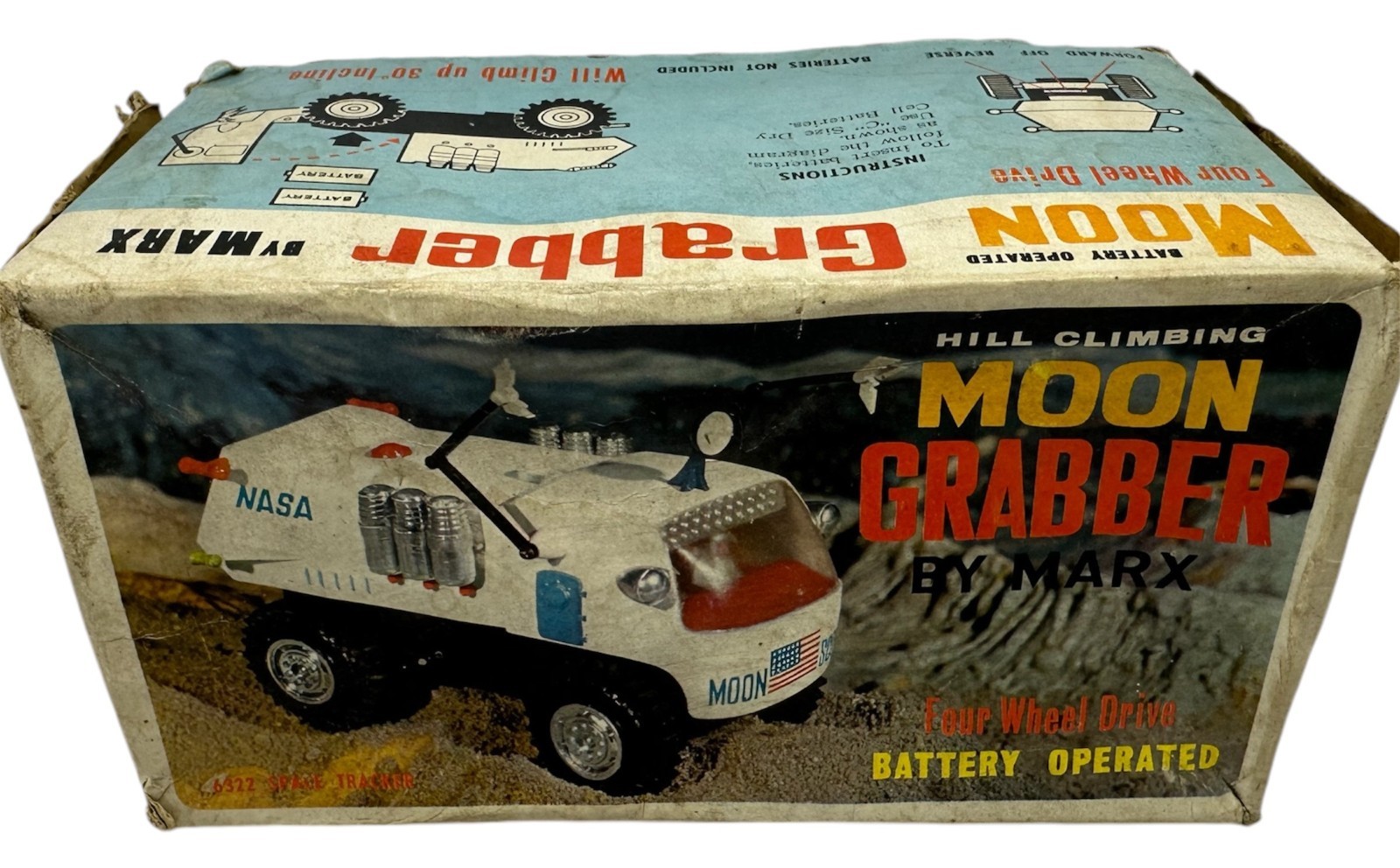 intage 1968 Louis Marx - Moon Grabber - 6322 Space Tracker Very Good Condition