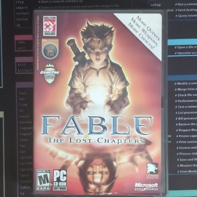 Microsoft Fable: The Lost Chapters PC CD-ROM Complete 4 Discs Case Manual M