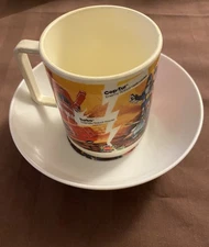 Deka 1985 Plastics Rare Two (2) Piece GO BOTS Bowl & Cup Set Vintage Retro