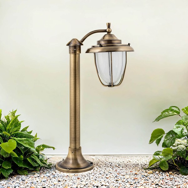 Stehlampe Messing H:55Cm Maritim AußErgewöHnlich Grevena Garten Weg Beleuchtung-image