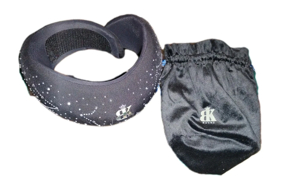 BK Back2 Bling Moda Almohada de Viaje Espuma con Memoria Soporte para Cuello con Cartera Regalo Foto 3 de 4