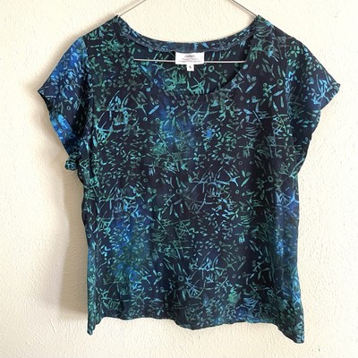 Batik S Woven Tee Top Lidia's Unique Designs Boulder CO