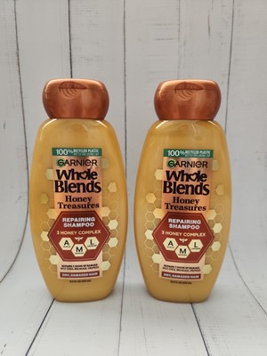 (Pack of 2) Garnier Whole Blends Honey Treasures Repairing Shampoo, 12.5 fl oz 