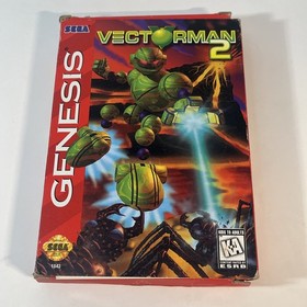 Vectorman 2 (Sega Genesis, 1996) CIB Complete - Tested & Working