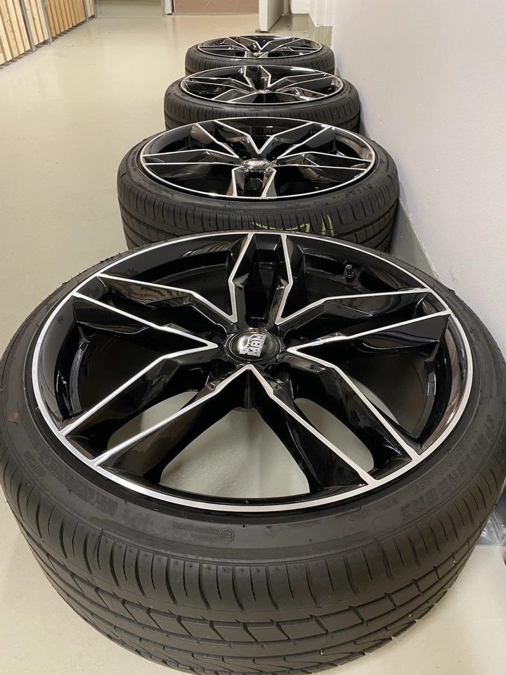 4 Komplette Sport Räder MAM RS3 Größe 225/35Z 19 Zoll Plus Atlas Metal Ventile - Bild 2 von 4