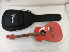 Fender Malibu Player Elektro-Akustik-Gitarre Fiesta Red unbenutzt Made in...