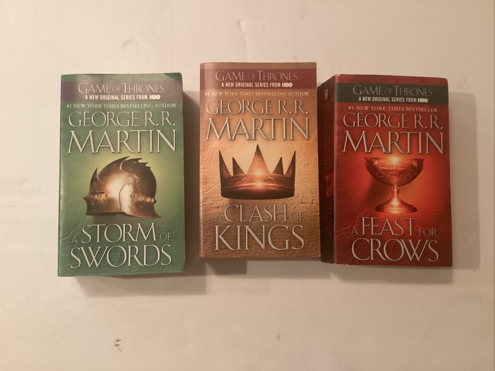 Lot of 3 Game of Thrones Books by George R. R. Martin - Paperback,-image