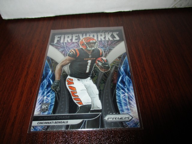 Ja'Marr Chase 2021 Panini Prizm Fireworks RC #F-11