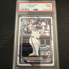 2024 Bowman Draft - Chrome 1st Jac Caglianone #BDC-8 (RC) Royals PSA 9