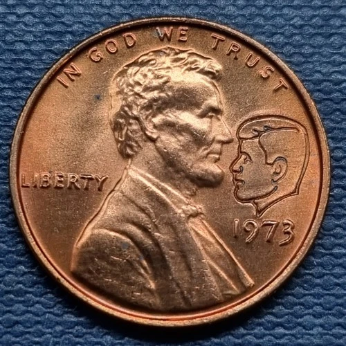 1973-P Lincoln Memorial Cent — photo from another recent sale