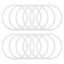 12 Pcs Dream Catcher Rings,3 Inch Macrame Hoops Rings,White