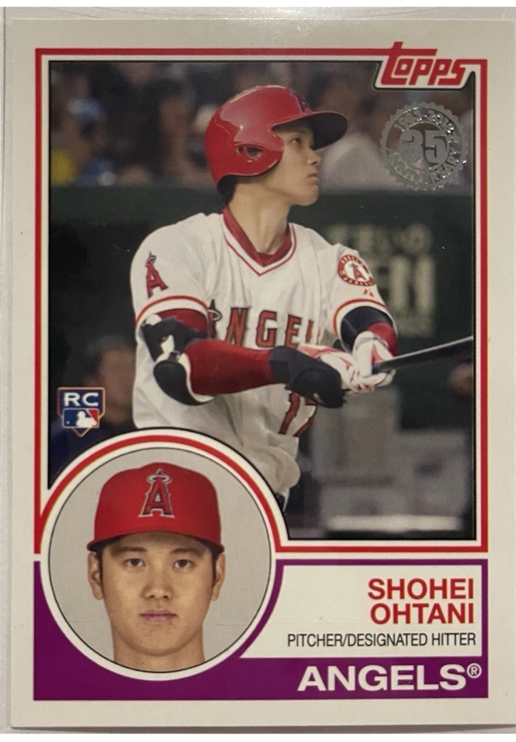 2018 Topps 1983 Topps Design Rookies Shohei Ohtani #83-1 3pz