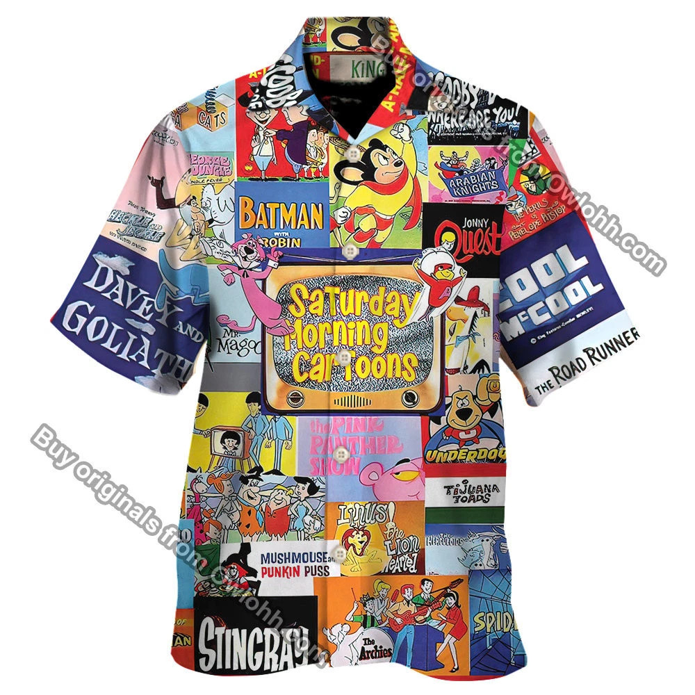 Saturday Morning Cartoon Hawaiian Shirt