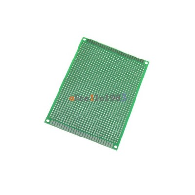 2Pcs Double side Protoboard Circuit Universal   Prototype PCB Board 8cmx12cm #nm