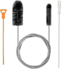 Pipe Cleaner Brush 80 Inch Shower & Sink Drain Cleaning Tool - 3Pcs Plughole Unb