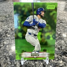 Michael Bush 2025 Topps Stadium Club Lime Green Parallel #3 - Chicago Cubs