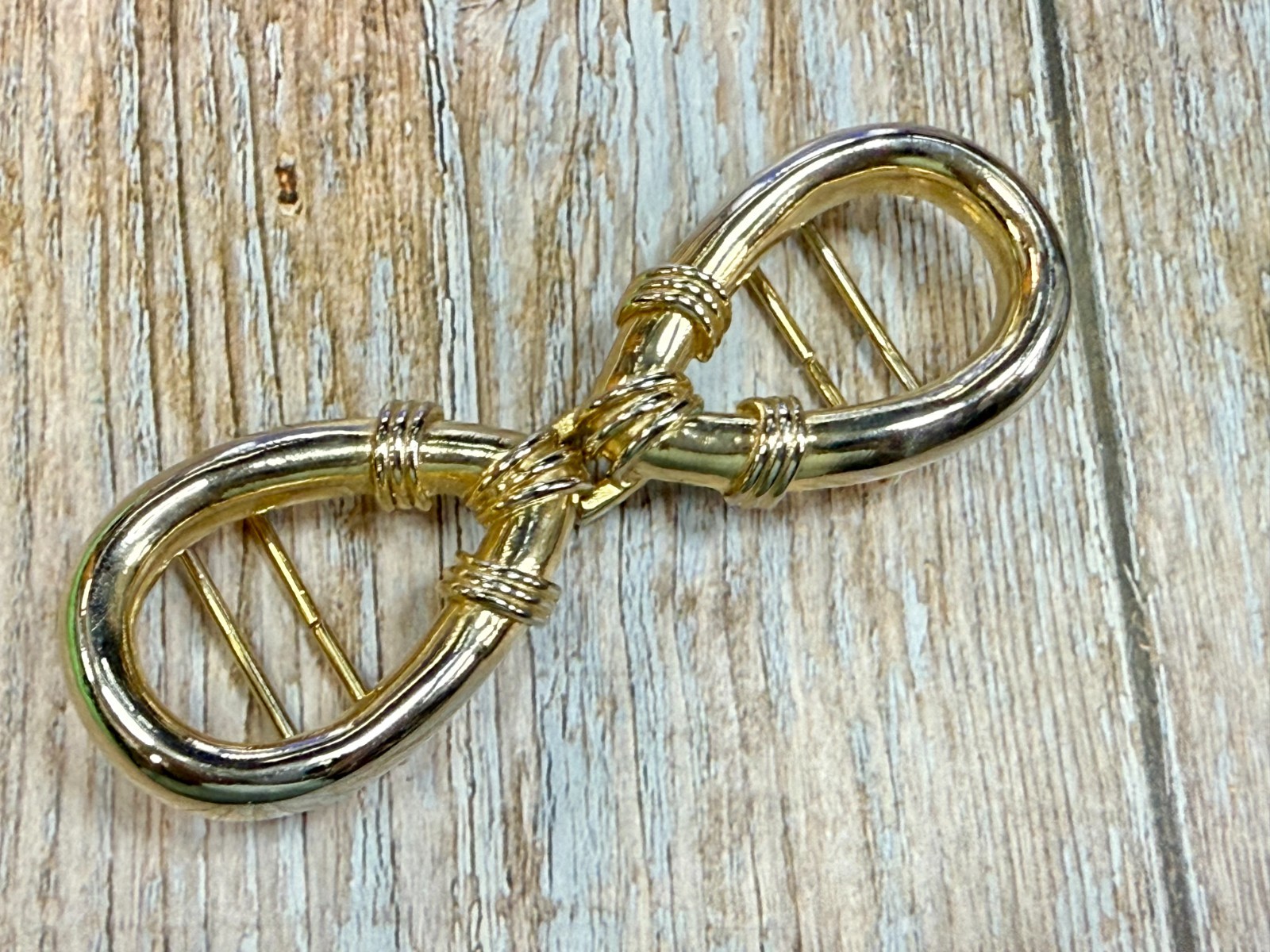 Infinity Symbol Interlocking Two Piece Vintage Fi… - image 23