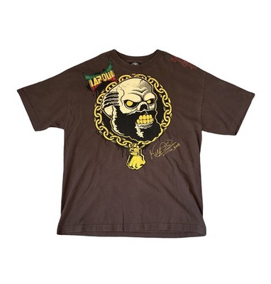 TAPOUT KIMBO SLICE All Day Vintage Brown T-shirt Screen Printed Graphic Size XL