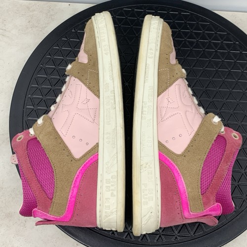 Sneakers Premiata donna 38 taglia 8 scarpe Quinn metà 6024 rosa pelle marrone scamosciato - Foto 7 di 11