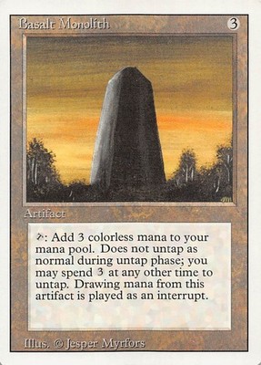 Basalt Monolith 3ED  Normal English NM - MTG