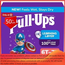 Pull-Ups Boys' Potty Training Pants - Size 6T-7T - 42ct