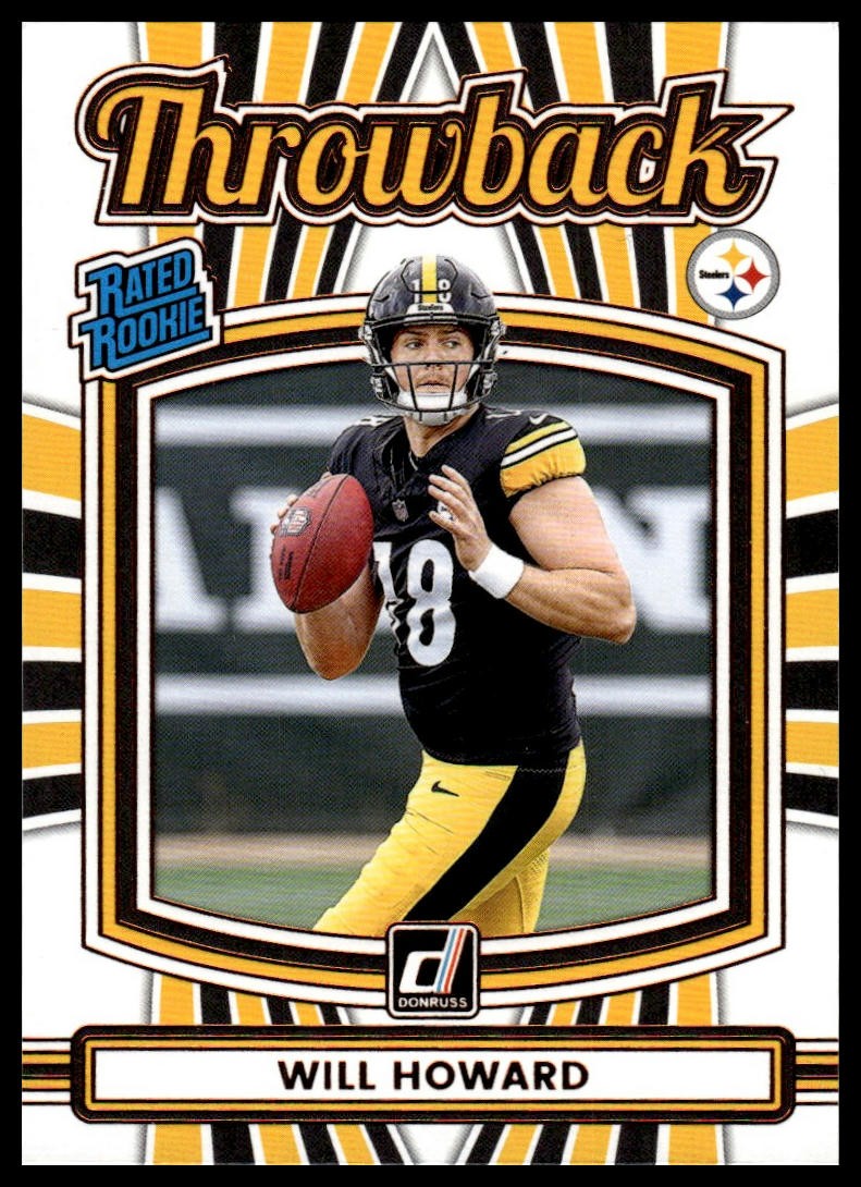 2025 Donruss #30 Will Howard Rated Rookies Throwback