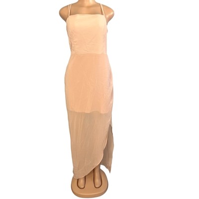 NWT BCBGeneration Womens Evening Strappy Dress in Rose Smoke Size Small