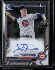 2021 Bowman #CPA-RT Riley Thompson Chrome Prospect Autographs