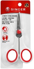 Singer Notions 00449 Embroidery Scissors 4.75"-