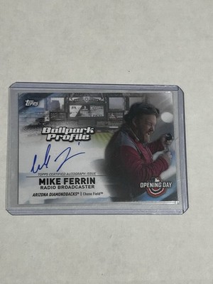 2021 Topps Opening Day - Ballpark Profile Autographs Mike Ferrin #BPA-MF (AU)