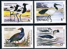 ZAMBIA 2001 BIRDS SC#927-30 MNH unmounted ?? ??