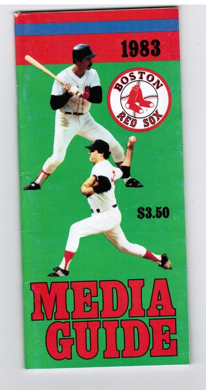 3 Boston Red Sox Media Guides - 1981-1982-1983